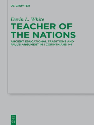 cover image of Teacher of the Nations